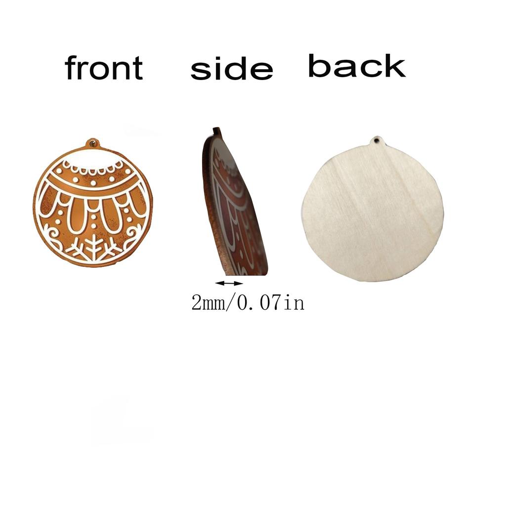 Christmas Wooden Pendants Are Used To Decorate Christmas Trees And Party Ornaments