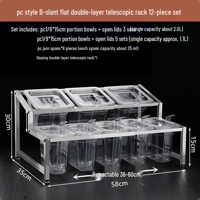 Акриловый набор порционных форм на 8 ячеек