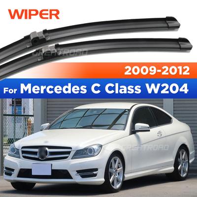 For Mercedes-Benz C Class W204 2009-2012 2010 2011 Wiper Front Wiper Blades Windshield Windscreen Window Brush 24"+24"