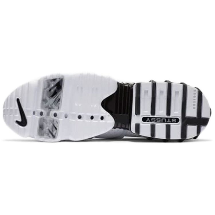 Stussy x Nike Air Zoom Spiridon Kukini Bianco Sneakers Unisex Nero Rosso Habanero CJ9918-100