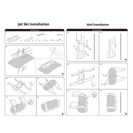 Speaker Storage Rack High Stability Design Easy Installation Universal Fit Speaker Stand Holder for JBL Flip 4/5/6, for Marshall Emberton II/III