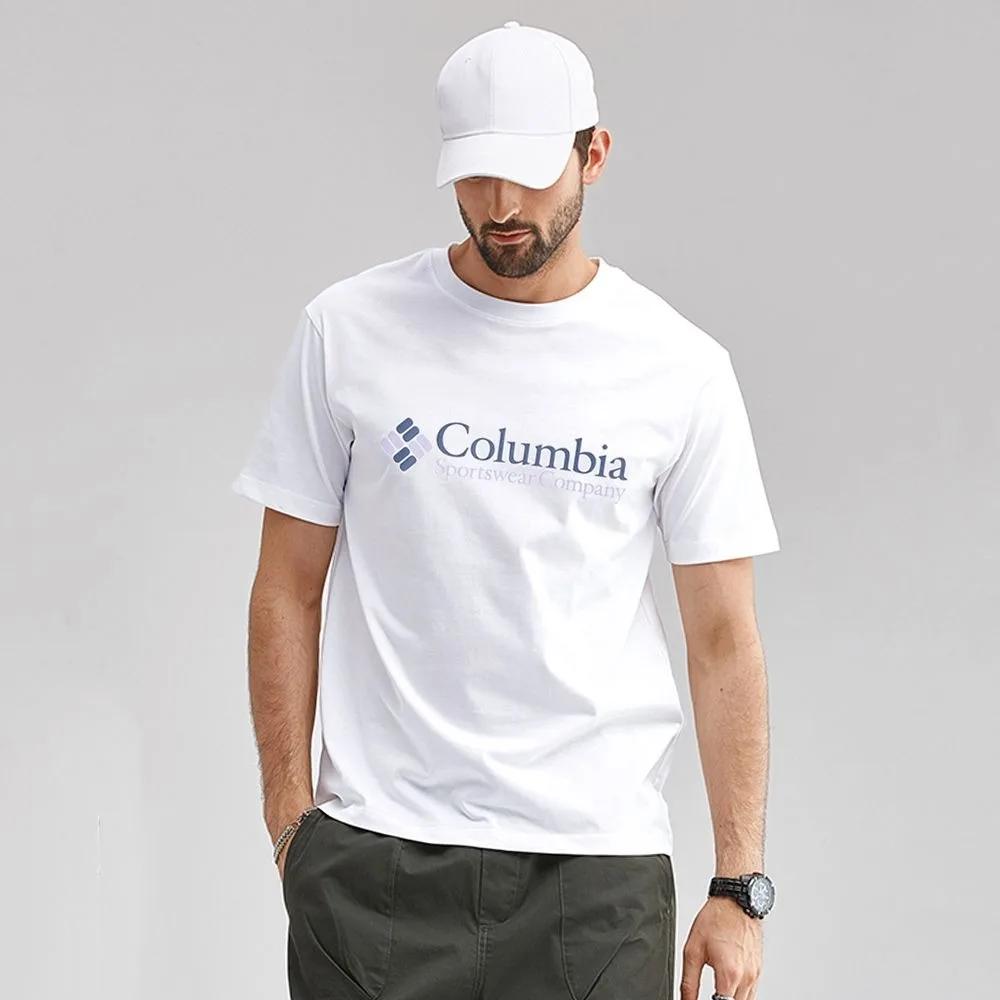 Neuestes lockeres bedrucktes T-Shirt für Herren, Sommer, Neu, Outdoor-Sport und Freizeit, atmungsaktive Baumwolle, Rundhalsausschnitt, kurze Ärmel, ins