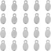 Blank Stainless Steel Tags Oval Oval Charms Jewelry Making Stamping Tags  DIY Jewelry Making