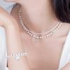 AUGUST ALICE Seed Freshwater Pearl Daisy Flower Bracelet_silver