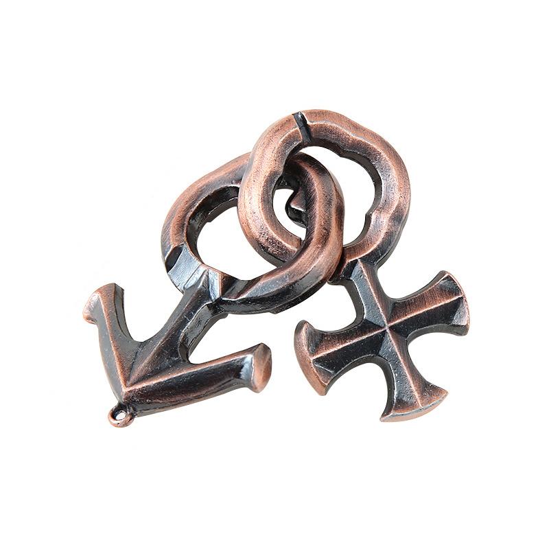 Difficult Disentanglement Brain Teaser Metal Puzzles For Adults and Kids Smart Logic IQ Test Mind Challenge Educational Toys