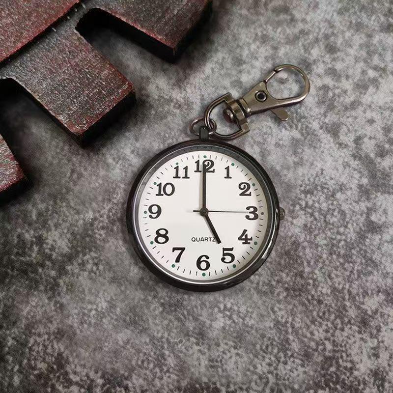 Unisex Quartz Keychain Nurse Watch for Exams - Compact and Practical Pocket Timepiece