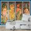 FENDROM Vintage Collection Tapestry Wall Hanging Art Home Decor, The Times of the Day Series by Alphonse Mucha Art Print Painting for Living Room