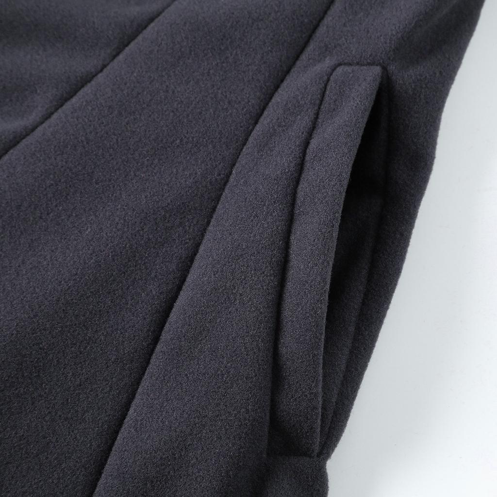 Women's Asymmetrical Hem Double-faced Wool Coat Windbreaker 2025 Direct from Manufacturer