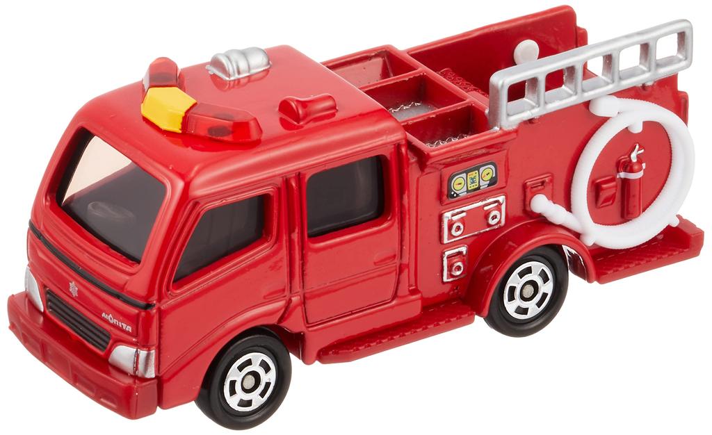 TAKARA TOMY Tomica 041 Morita Pump Fire Truck Miniature Car Toy for Ages 3 and Up No. (Blister Pack)