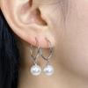 S925 Sterling Silver Pearl Dangle Earrings - Elegant, Lightweight, and Fashionable
