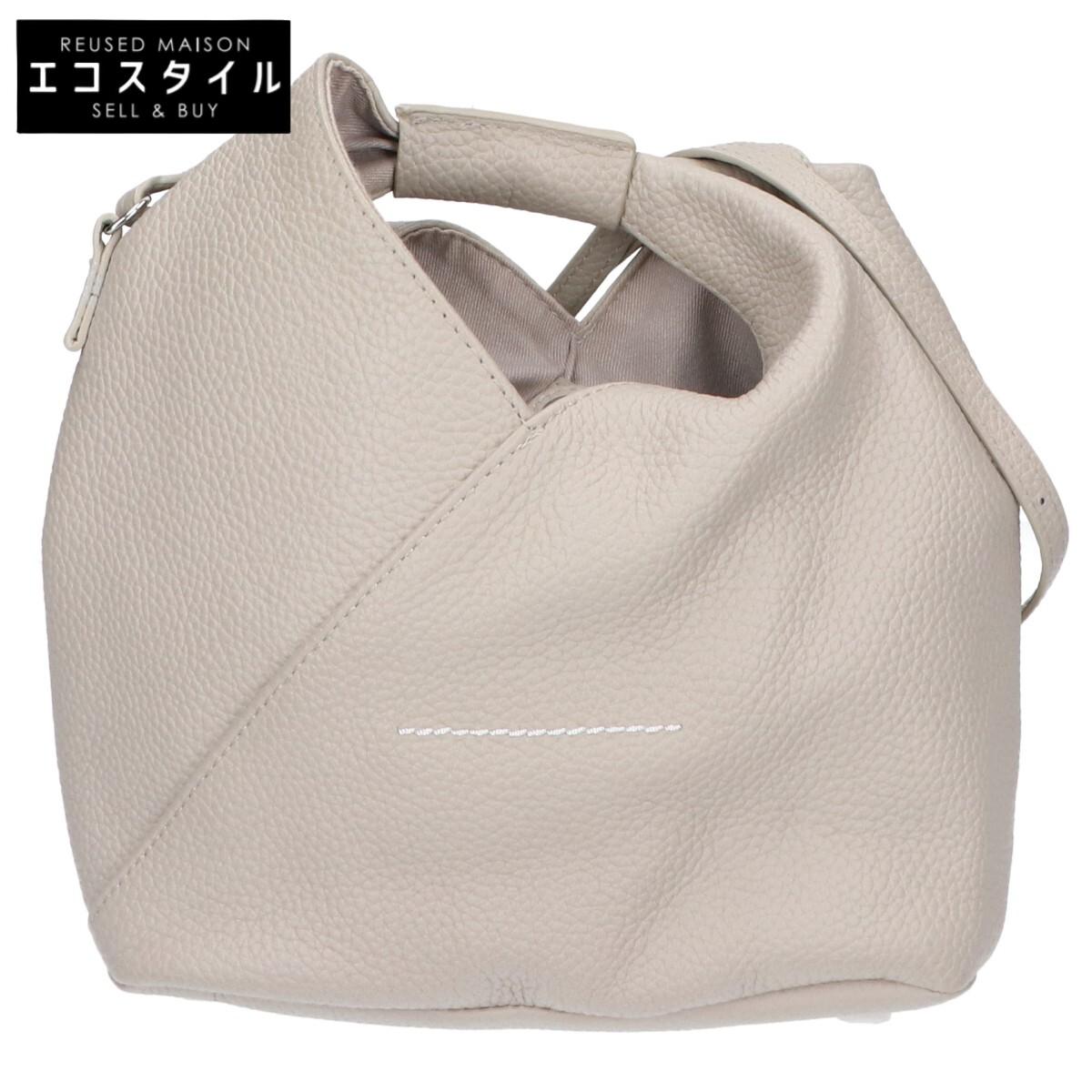 

MM6 [Excellent Condition] S54WD0106 JAPANESE CROSS BODYBAG Japanese Crossbody Bag/ Shoulder bag Light grayUsed