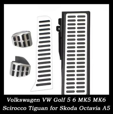 Car LHD Pedals Foot Rest Pedal Cover Kit for Volkswagen VW Golf 5 6 MK5 MK6 Scirocco Tiguan for Skoda Octavia A5 Accessories