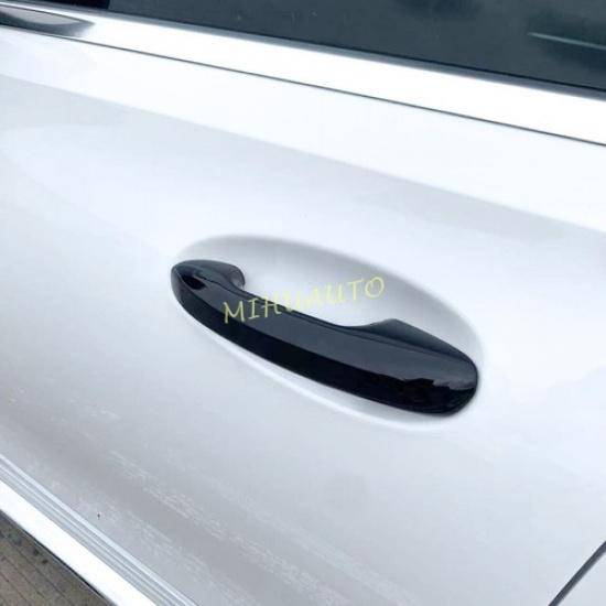 Glossy Black Car Door Handle Strip Cover Trim For -2025 Mercedes C Class GLC