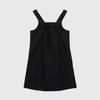 Rick Back String Detail Loose Fit Dress (Black)_L4B1-Op01C