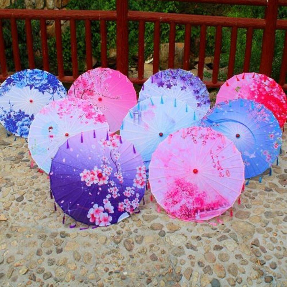Chinese Antique Style Kids Women Decorative Umbrella Bridesmaids Party Scenery