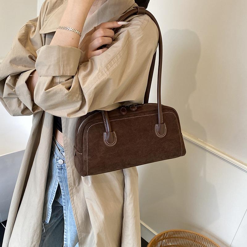 Retro baguette bag new simple pillow bag underarm bag women's fashion casual versatile shoulder bag