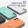 Liquid Silicone Magnetic Bracket Ring Phone Cases For IPhone 15 14 13 12 11 Pro Max Mini X XS XR 8 7 Plus Shockproof Back ';\[].