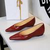 Fashion Comfortable Platform Pumps Women Office Shoes Pointed Toe Low Heel Slip On Versatile Work Casual Style