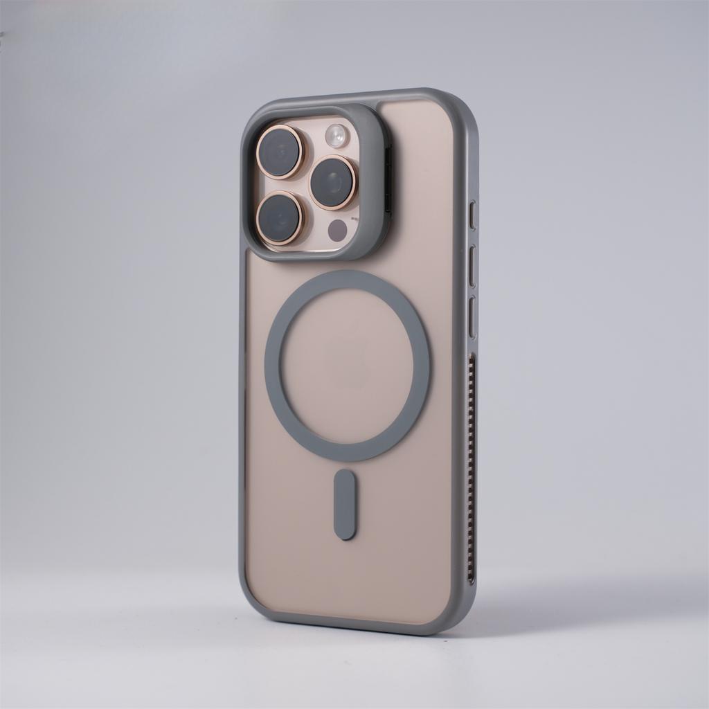 Applicable To IPhone16promax Skin sensing Heat Dissipation Magnetic Phone Case Apple 15 Lens Bracket Protection Case