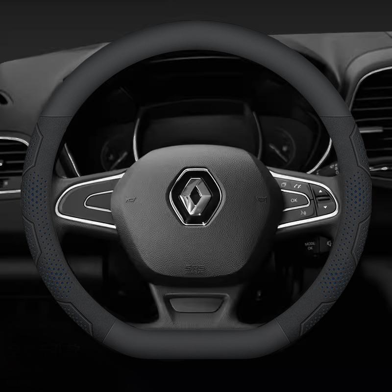 Für Renault Clio Megane 3 Scenic Laguna Logan Kadjar Kangoo Sandero CAPTUR DUSTER Karbonfaser Wildleder Auto Lenkradbezug