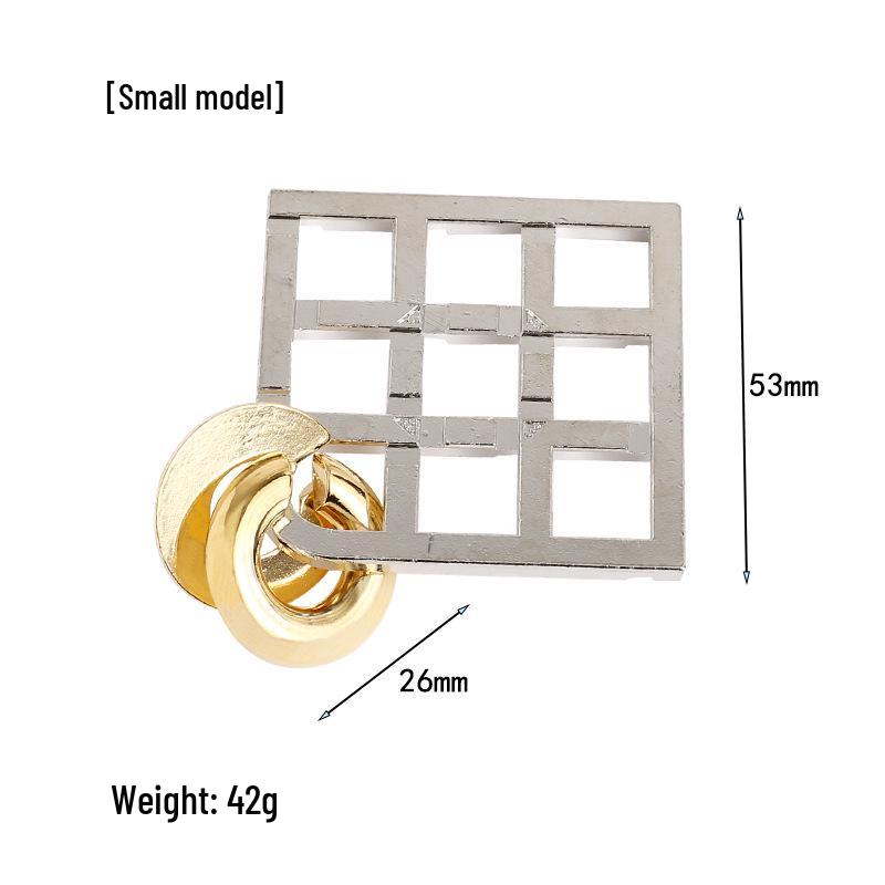 Kleine Kongming-Schloss-Puzzle-Spielzeug aus Zinklegierung - Luban-Schlossring-Puzzle-Lösung