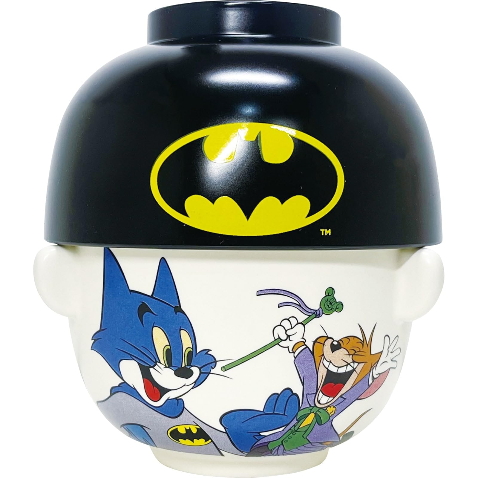 

Warner 100th Anniversary Collaboration Jerry x Soup Bowl and Rice Bowl Mini DC Comics Merchandise Bros. Tom & Batman Set,