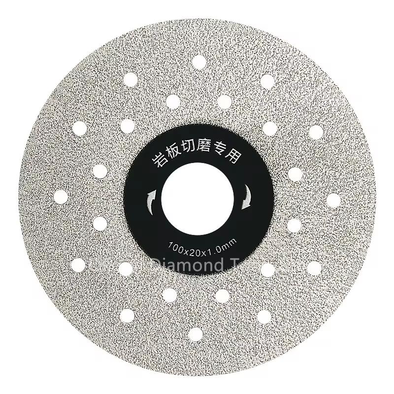 3pcs 100mm Diamond Cutting Blade For Stone Ceramic Porous Widened Rock Slabs Cutting Disc Slate Flat Grinding Cutting Blades