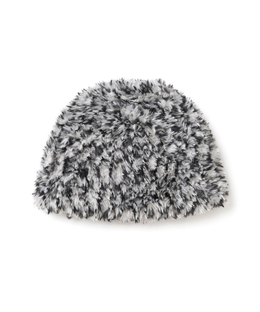 MILLO WOMEN Fur Knit Bucket Hat [Gray]