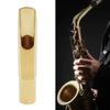 J-ouuo Alto Saxophone Mouthpiece, Gold-Colored Metal Multifunctional Saxophone Mouthpiece Kit for Practice (6C)