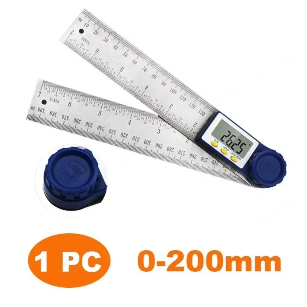 0-200mm Digital Goniometer Electronic Angle Meter Precision Measuring Measuring Tools  Woodworking