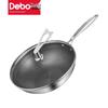 DeBo 304 Stainless Steel Honeycomb Wok