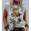 Sommer Mode Kurzarm T-Shirt 3D Druck Tee