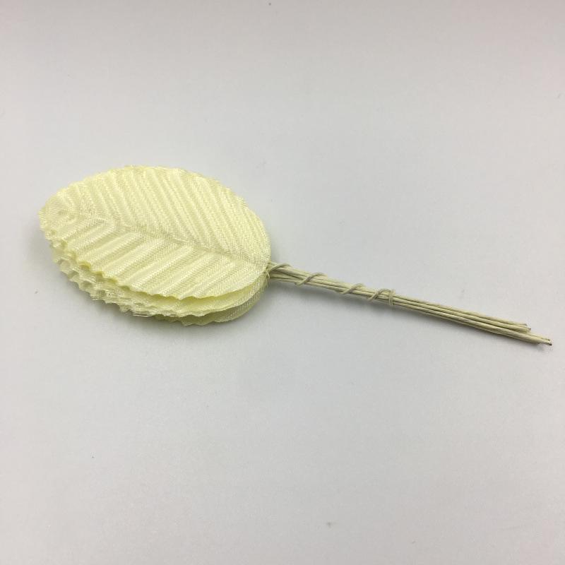 Handmade Silk Rose and Fake Leaves for Wreaths and Headwear - 200 Pieces