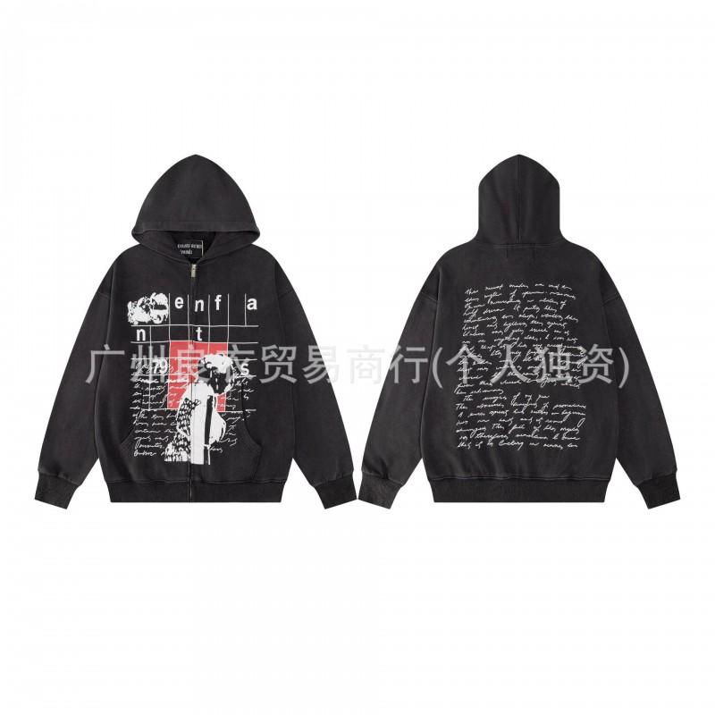 Mens Oversized Hooded Sweatshirt With Vintage Graphic Print Cotton Blend Casual Pullover Fall