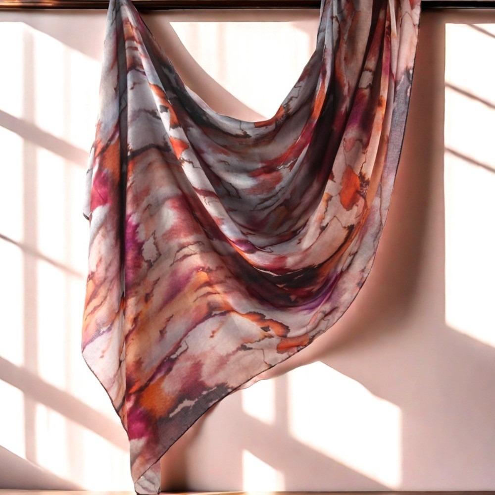Breathable Print Islam Scarf Cotton Modal Women Sunscreen Shawl Elegant Woven Hijab Scarf  Female