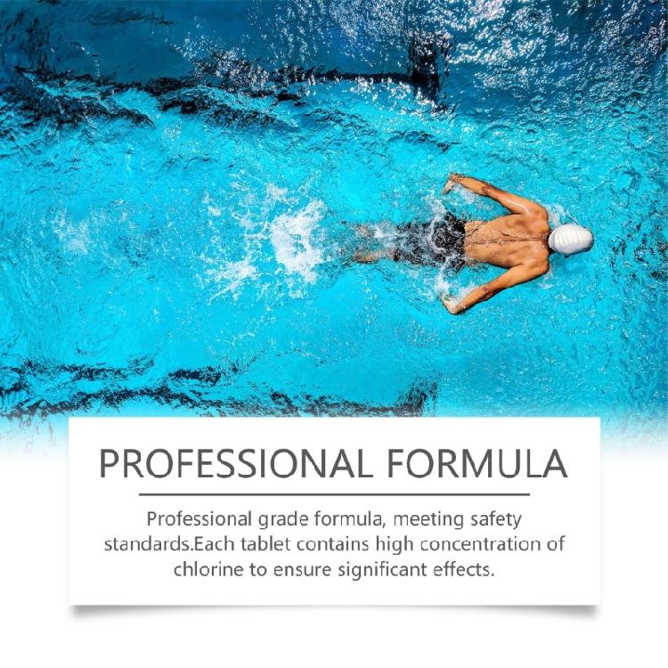 Clear Water Solution with Chlorine Tablets Use Friendly Pool Sanitation with Low Chlorine Tablets Safe for Home Hotel