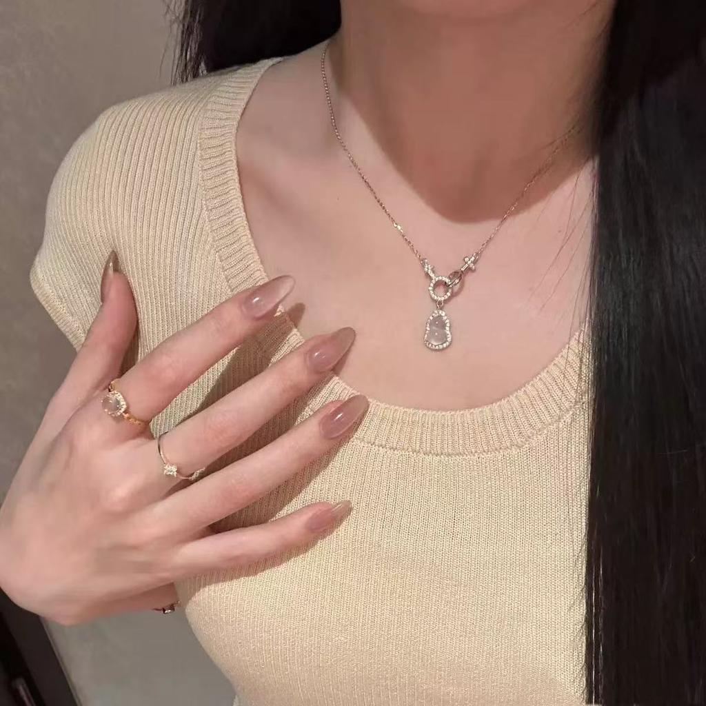 Female Light Luxury Niche New Chinese Style Gourd Necklace