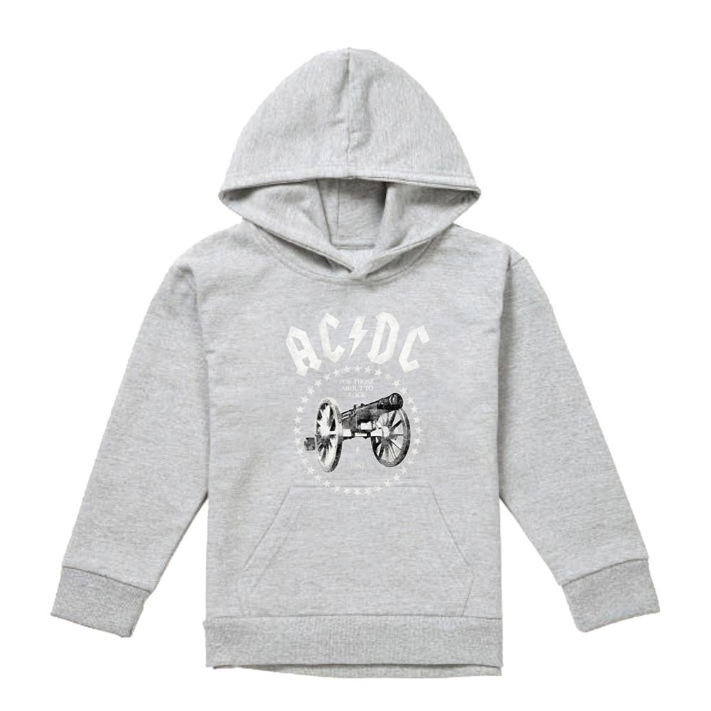 AC/DC Childrens/Kids About To Rock Cannon Pull Over Hoodie