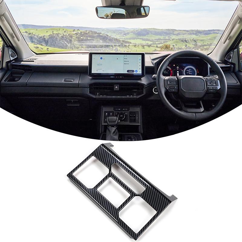 ABS Carbon Fiber For Toyota Hilux 2026+ Interior Accessories Door Handle Window Rises Switch Cover Gear Box Shift Panle Cover