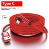1Pcs 1/1.5/2Meters PD 60W 6A Fast Charge Charging Cable USB-A TO TYPE-C Elbow DATA 480Mbps For Phone Accessories
