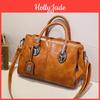 Leather Oil European Waxed Vintage Womens Handbag Large Capacity Multicompartment New Fashion Shoulder Bag And Crossbody Bag