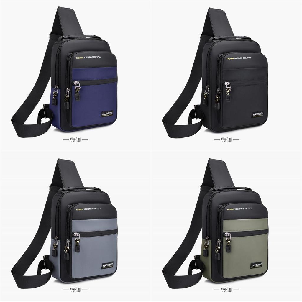 Mens Slim Shoulder Bag With Waterproof Nylon For Casual Day Trips And Urban Outings