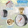 TS-60-200PSI Pressure Gauge Water Pressure Test Gauge Pool Filter Water Pressure Dial 3/4'' NPT Female Hose Thread
