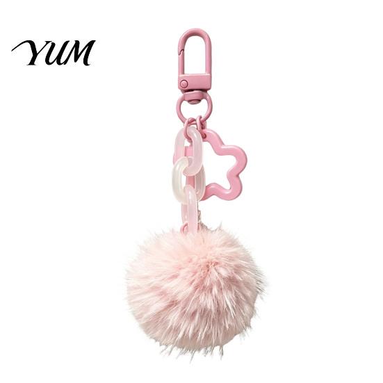 Backpacks Accessory Plush Ball Keychain, Fluffy Pompom Pendant with Hollow Star, Backpack Decorative Accessories Purse Bag Accessories, Gift for Women