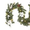 Christmas Garland Artificial Flowers Vine for Wreath Home Table Centerpieces