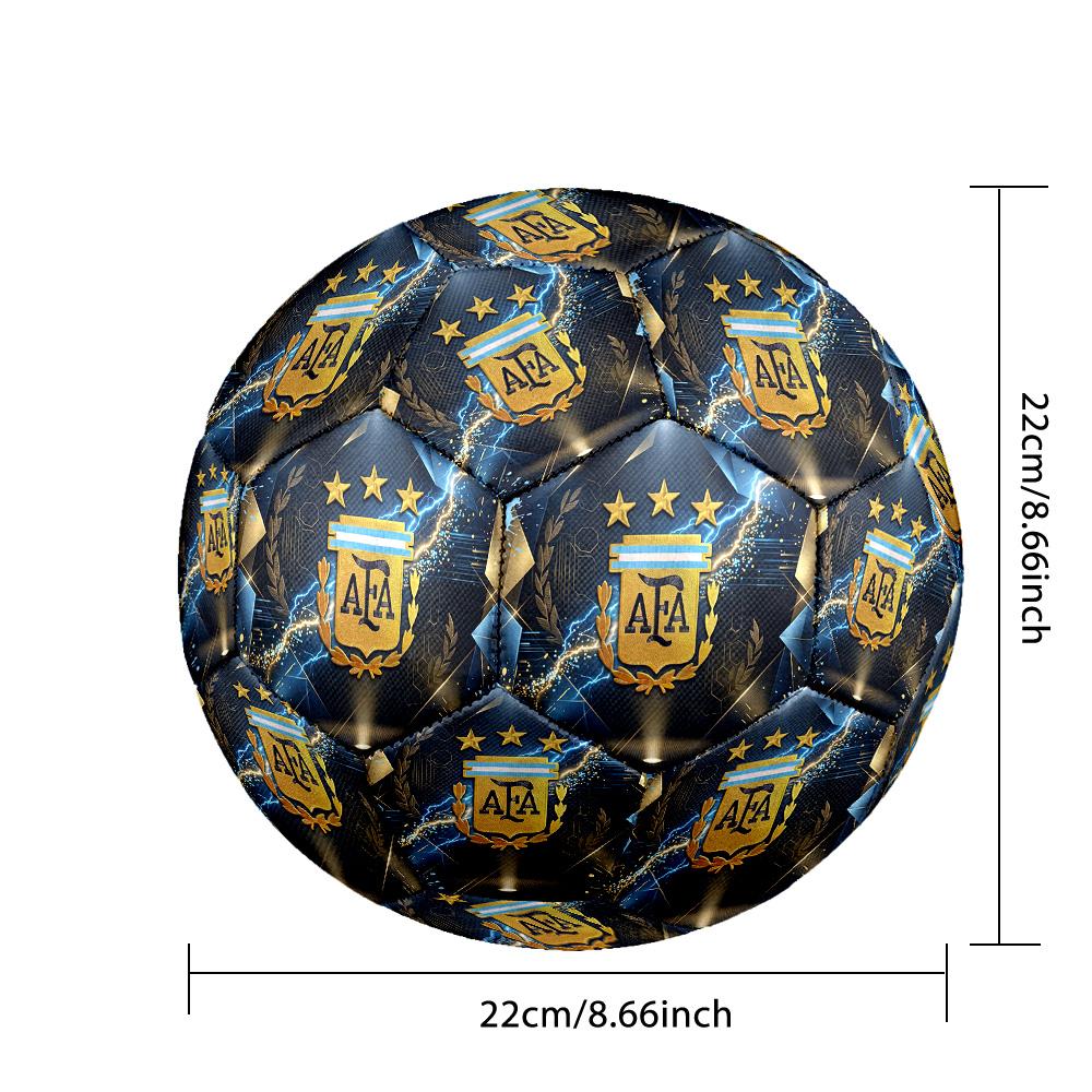 Pallone da Calcio Stampato Argentina Taglia 5 Resistente all'Usura Standard Pallone da Allenamento per Adulti Regalo per tifosi per Partite Sportive Indoor Outdoor