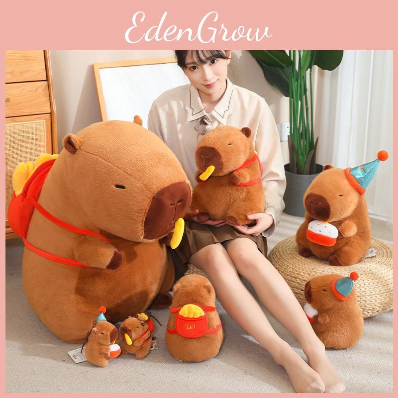 Toy Capybara Plush Cartoon Cute Stuffed Doll Room Decoration Kid Holiday Gift