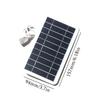 Powerbank Handy Outdoor Camping Zuhause Tragbares Solarpanel 5V 2W Solarplatte Mit USB Sicheres Laden Stabilisieren Akkuladegerät