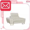 Bosso Lounge Chair Family Furniture Beige Velvet Recliner Headrest
