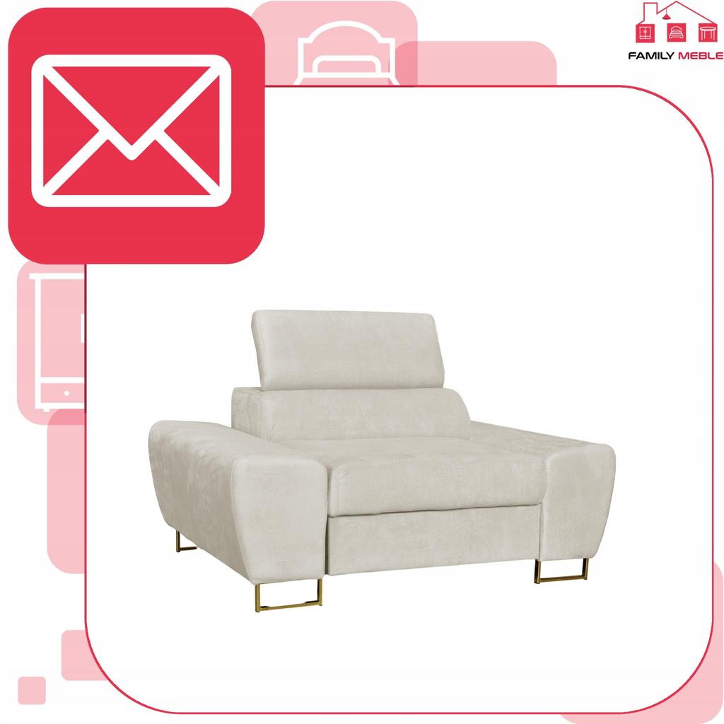 Bosso Lounge Chair Family Furniture Beige Velvet Recliner Headrest